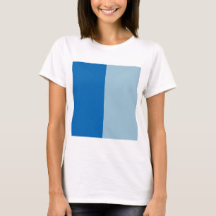 Elektrisch blauw limonade en aquamarine Duo Tone T-shirt