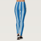 Elektrisch blauw limonade en verticale waterstraal leggings (Achterkant)