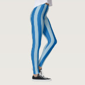 Elektrisch blauw limonade en verticale waterstraal leggings (Rechts)