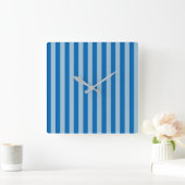 Elektrisch blauw limonade en verticale waterstraal vierkante klok (Huis)