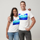 Elektrisch blauw mannen T-shirt (Unisex)