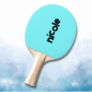 Elektrisch Blauw Moderne Naam Trendy minimalist Tafeltennisbatje