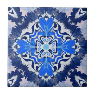 Elektrisch blauw navigatiemodel tegeltje