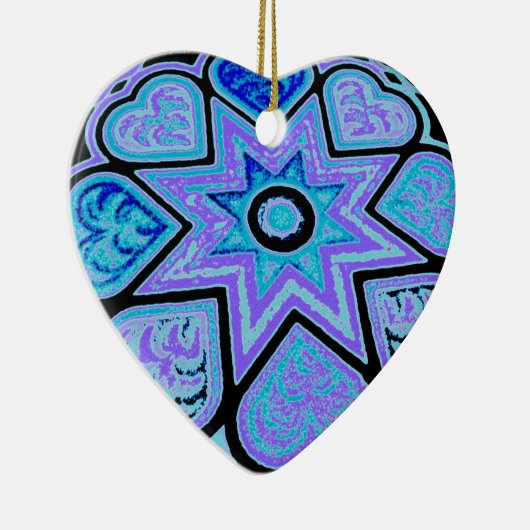 Elektrisch blauw Ornament (Rechts)