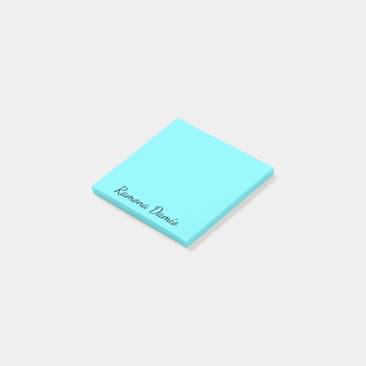 Elektrisch Blauw Professioneel Minimalistisch Zwar Post-it® Notes (Schuin)
