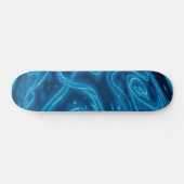 Elektrisch blauw skateboard (Horizontaal)