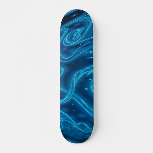 Elektrisch blauw skateboard (Voorkant)