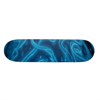 Elektrisch blauw skateboard