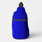 Elektrisch blauwe autovloermatten sling bag (Voorkant)