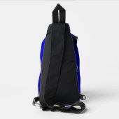Elektrisch blauwe autovloermatten sling bag (Achterkant)