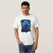 Elektrisch blauwe rivierkreeft t-shirt (Voorkant volledig)