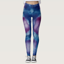 Elektrisch Blauwe Spatabstracte Schilderkunst Yoga
