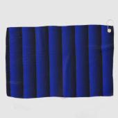 Elektrisch blauwe streep golfhanddoek (Horizontaal)