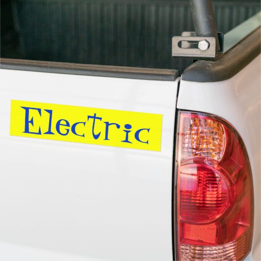 Elektrisch Bumpersticker (Op Truck)