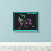 Elektrisch Caribisch gebied Canvas Afdruk (Insitu (Houten vloer))