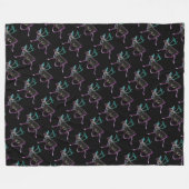 Elektrisch Caribisch gebied Fleece Deken (Voorkant (Horizontaal))