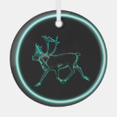 Elektrisch Caribisch gebied Glas Ornament (Voorkant)