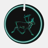 Elektrisch Caribisch gebied Glas Ornament (Achterkant)