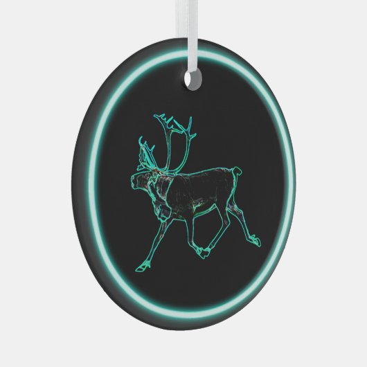 Elektrisch Caribisch gebied Glas Ornament (Voorkant Rechts)