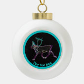 Elektrisch Caribisch gebied Keramische Bal Ornament (Voorkant)