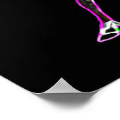 Elektrisch Caribisch gebied Poster (Hoek)