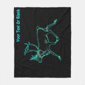 Elektrisch Caribisch gebied (rendier) Fleece Deken (Voorkant)