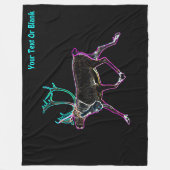 Elektrisch Caribisch gebied (rendier) Fleece Deken (Voorkant)