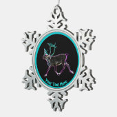 Elektrisch Caribisch gebied Tin Sneeuwvlok Ornament (Rechts)