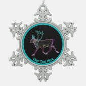 Elektrisch Caribisch gebied Tin Sneeuwvlok Ornament (Voorkant)