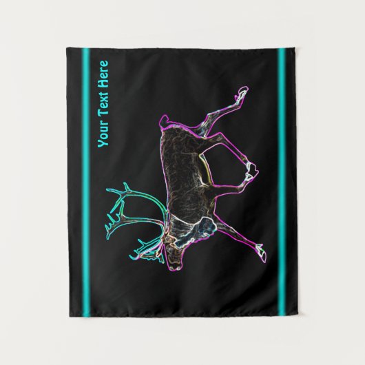 Elektrisch Caribisch gebied Wandkleed (Voorkant)