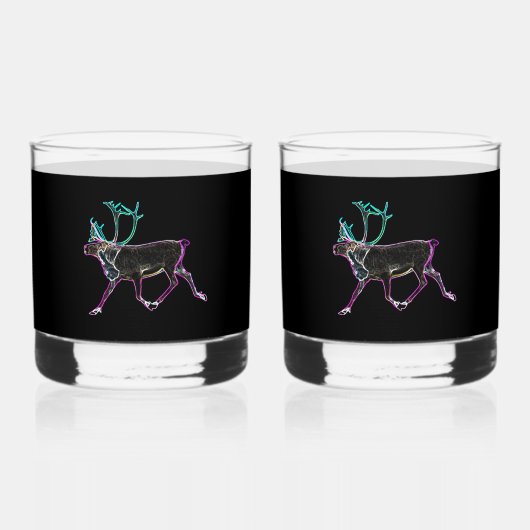 Elektrisch Caribisch gebied Whisky Glas (Voorkant)