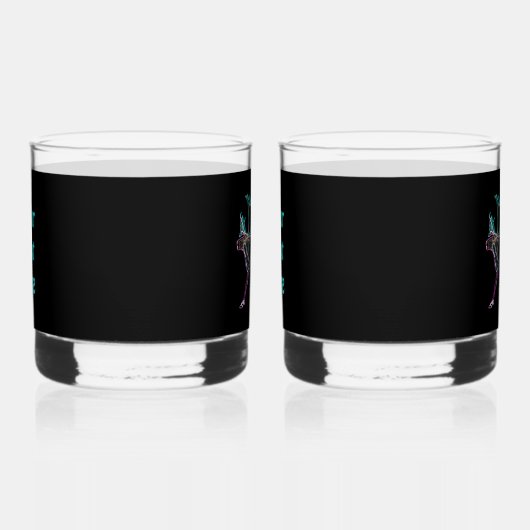 Elektrisch Caribisch gebied Whisky Glas (Rechts)