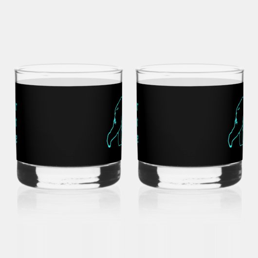 Elektrisch Caribisch gebied Whisky Glas (Rechts)