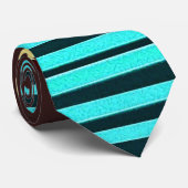 Elektrisch Chevron Streep Fusion Design Stropdas (Opgerold)