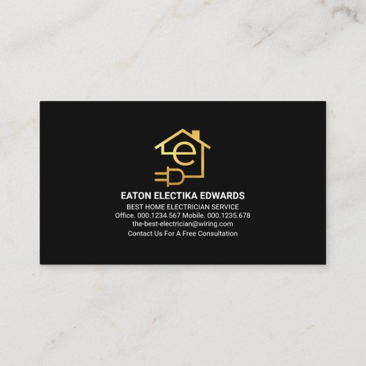 Elektrisch circuit Lijst Red Lightning Visitekaartje (Achterkant)