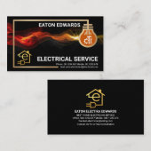 Elektrisch circuit Lijst Red Lightning Visitekaartje (Voorkant / Achterkant)