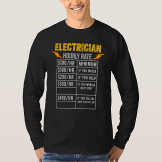 Elektrisch draadloos elektriciteitsnet expert H T-shirt