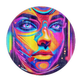 Elektrisch Droomlandschap Psychedelisch Portret Snijplank
