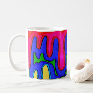 Elektrisch Druppelend Kleurpatroon Koffiemok