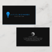 Elektrisch eenvoudige Bulb Handyman Visitekaartje (Voorkant / Achterkant)