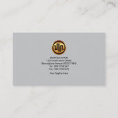 Elektrisch Eenvoudige elegante gele draadlamp Visitekaartje (Achterkant)