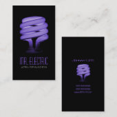 Elektrisch, elektricien, Electricity Light Bulb Visitekaartje (Voorkant / Achterkant)