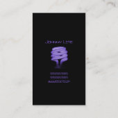 Elektrisch, elektricien, Electricity Light Bulb Visitekaartje (Achterkant)