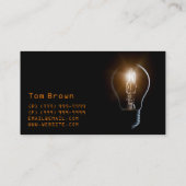 Elektrisch, elektricien, Visitekaartje (Achterkant)