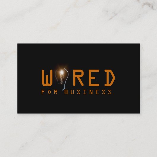 Elektrisch, elektricien, Visitekaartje (Voorkant)