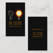Elektrisch, elektricien, Visitekaartje voor elektr (Voorkant / Achterkant)