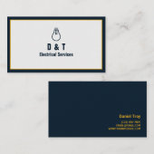 Elektrisch, elektricien, Visitekaartje voor elektr (Voorkant / Achterkant)