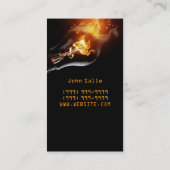 Elektrisch, elektricien, Visitekaartje voor elektr (Achterkant)