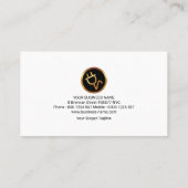 Elektrisch elektricien voor blauwe bliksem visitekaartje (Achterkant)