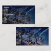 Elektrisch elektriciteitscentrale visitekaartje (Voorkant / Achterkant)